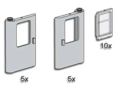 Train carriage door 乐高 LEGO 3736
