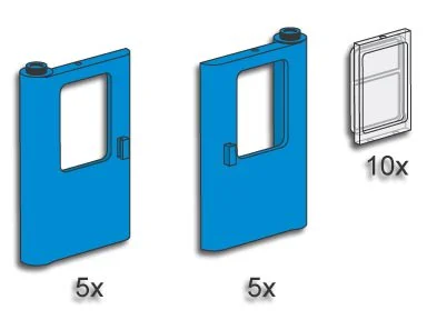 Train carriage door 乐高 LEGO 3736 image 1