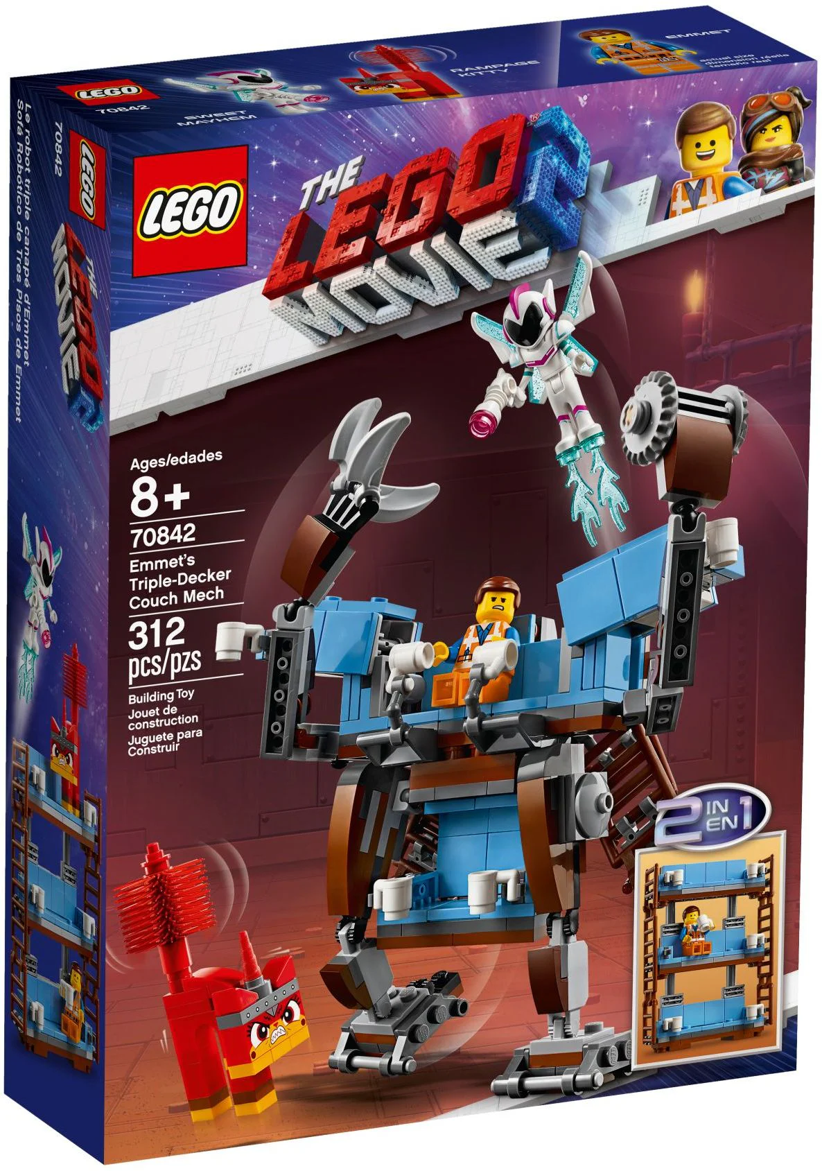 Emmett's third-floor sofa armor 乐高 LEGO 70842 image 3