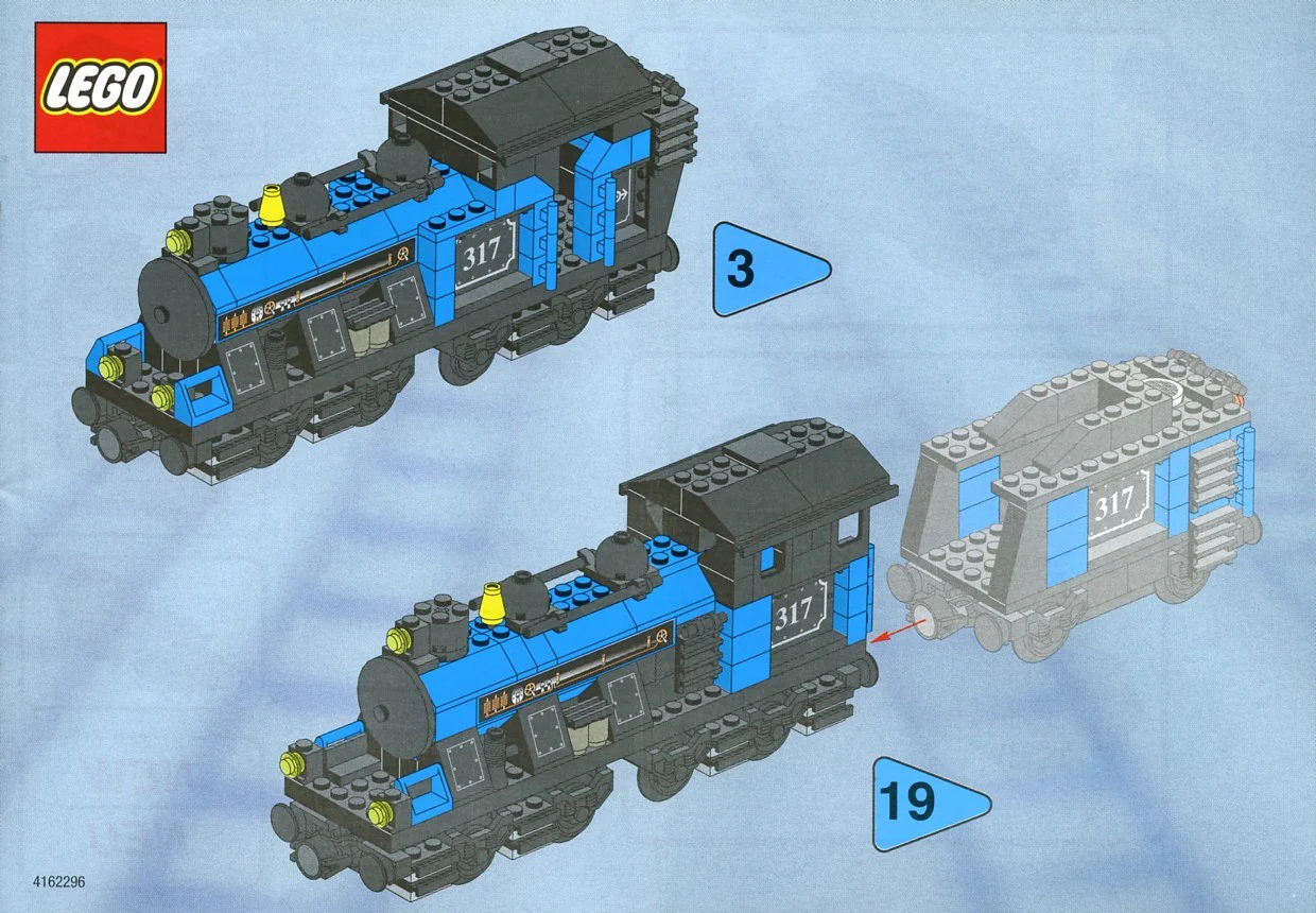 My own train, the classic freight train 乐高 LEGO 3746 image 16