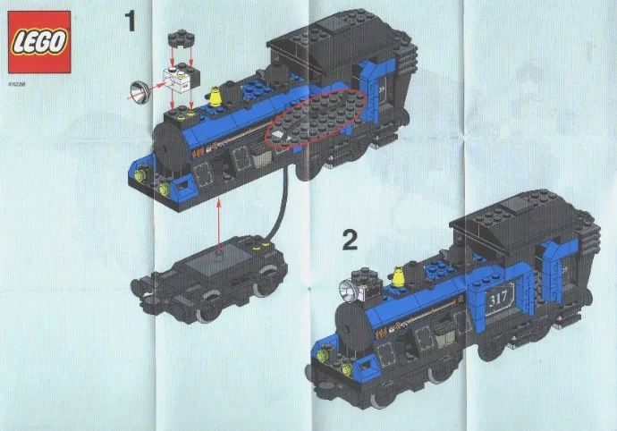 My own train, the classic freight train 乐高 LEGO 3746 image 66