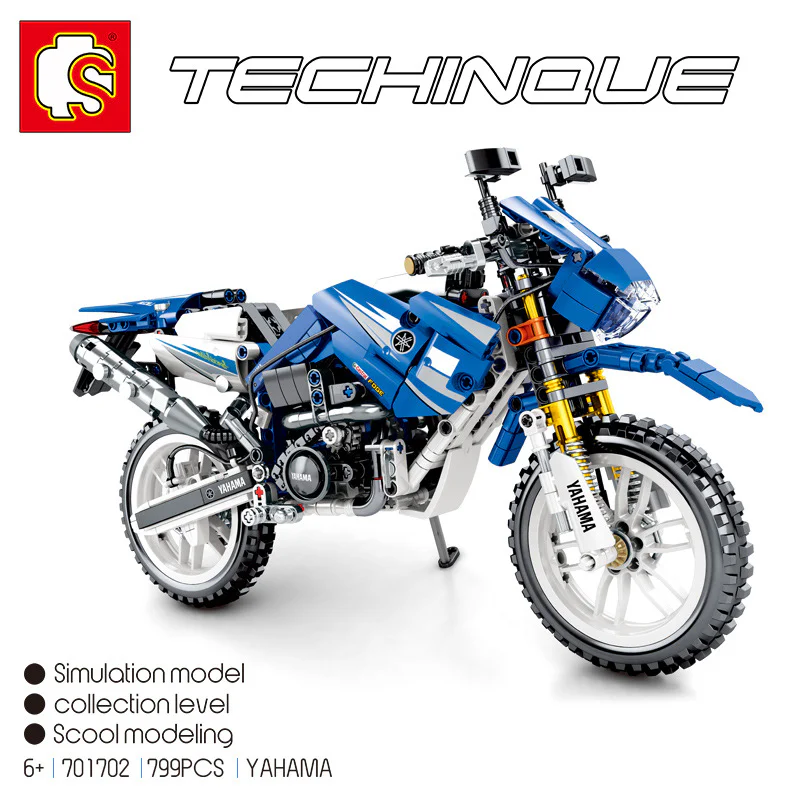 Mechanical code: Blue Yamaha motorcycle 森宝 SEMBO 701702 image 1