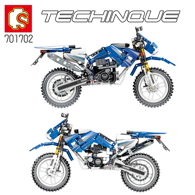 Mechanical code: Blue Yamaha motorcycle 森宝 SEMBO 701702 image 2