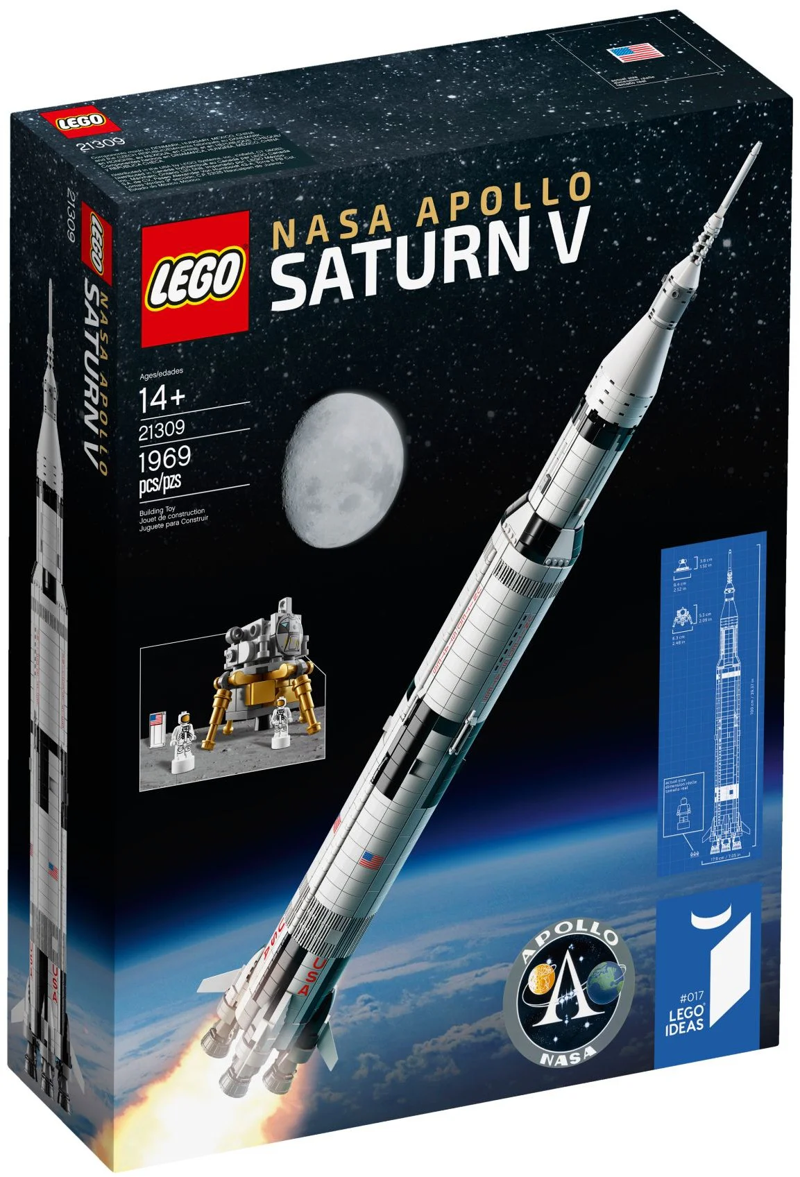 LEGO NASA Apollo Saturn V 鹰牌 无号 image 2