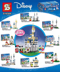 Disney: Disney Castle Mickey Mouse Donald Duck Minnie Mouse 8 Variations