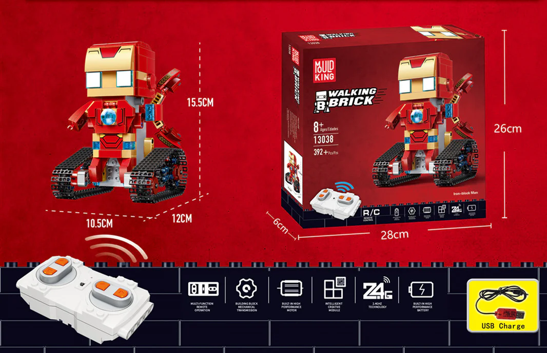 ♪ The Iron Man ♪ 宇星模王 MOULDKING 13038 image 9