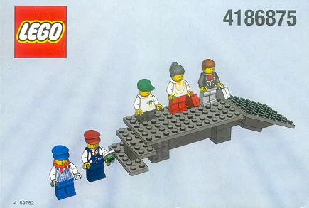 Train station platform and people 乐高 LEGO 4186875