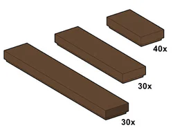 Brown luminous bricks