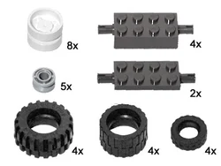 Components: Large wheels and axles