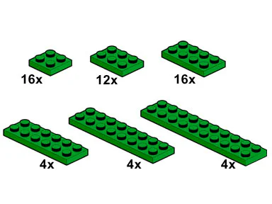 Dispersed parts: Plate parts 乐高 LEGO 10056 image 15