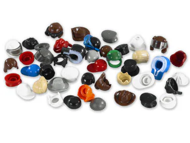 Scattered: human head covering (hat and hair) 乐高 LEGO 10067