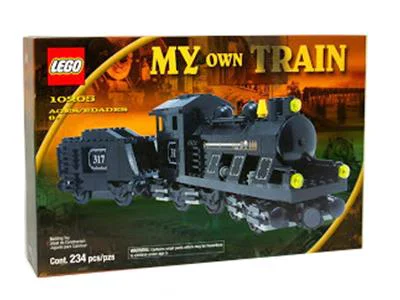 Black large steam locomotive head and coal car. 启蒙 QMAN/ENLIGHTEN/Keeppley 638 image 3