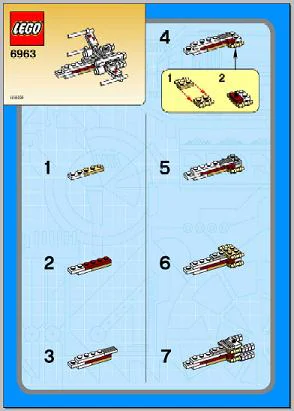 X-WING AIRCRAFT 乐高 LEGO 6963 image 2