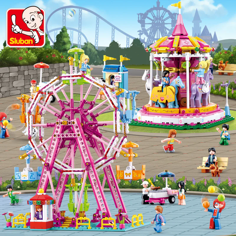 The Pink Dream: The Turbo Wheel 小鲁班 Sluban M38-B0723 image 1