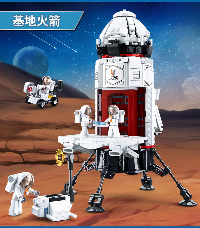 Exploration interplanetary: Base rocket 小鲁班 Sluban M38-B0738 image 5