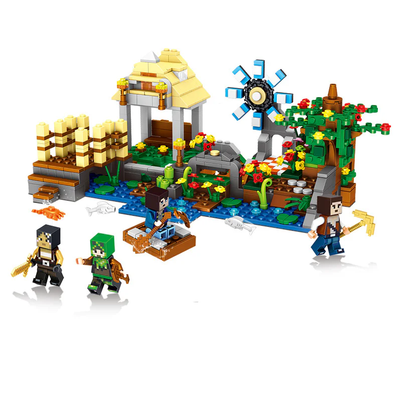 My world scene, section four, riverside bridge, riverside flower, riverside cabin, riverside windmill 33066-1 image 7