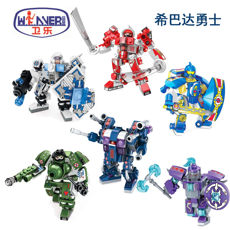 Hispano MG Tanker 6 models: White Wolf, Red Fox, Blue Whale, Grasshopper, Centipede, Viper. 卫乐 Winner 8023A