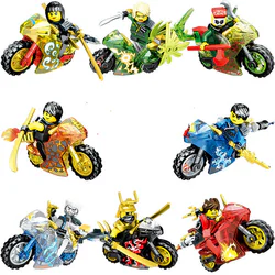 Ninja with motorcycles, eight