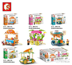 Miniature Forest Street Scene Series Sales Push Cart 4 Varieties