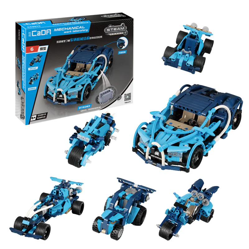 STEAM SERIES: BLUE MIRAGE (SIX IN ONE) SET OF RETRIEVING BLOCKS 咔搭 CaDA/双鹰 DoubleE C52015 image 2