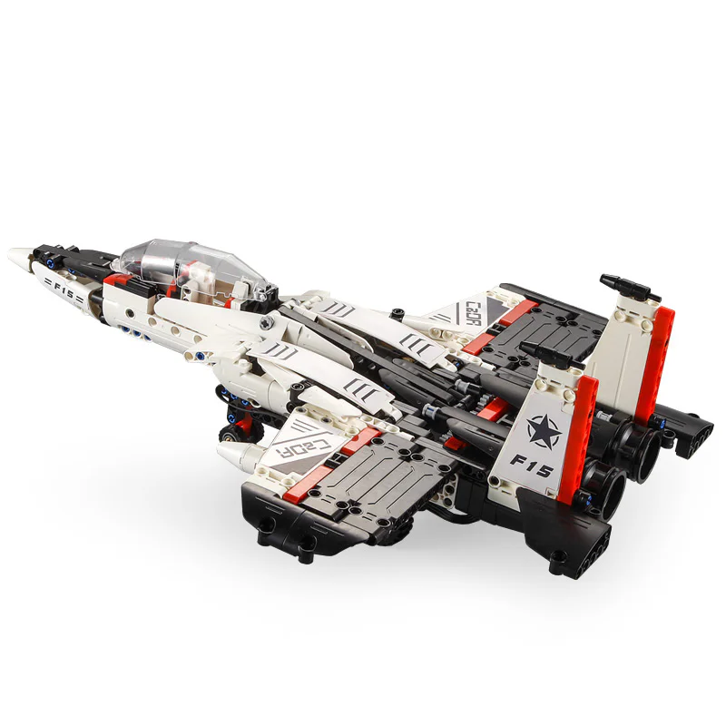 TRANSFORMING ROBOTS: RED SPIDER, F-15 EAGLE FIGHTER 咔搭 CaDA/双鹰 DoubleE C51030 image 4