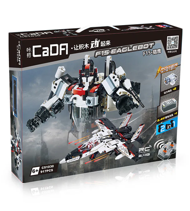TRANSFORMING ROBOTS: RED SPIDER, F-15 EAGLE FIGHTER 咔搭 CaDA/双鹰 DoubleE C51030 image 5