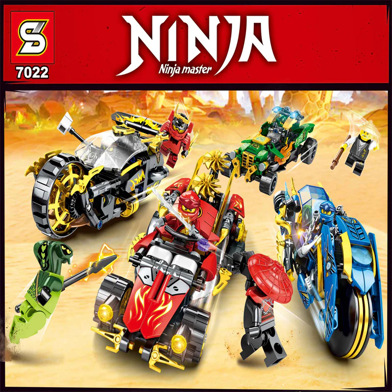 Mechanical Ninja super-car racing, 4 7022B