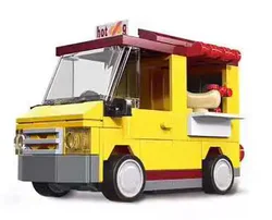 Returners: yellow hot dog van