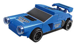 Returners: Ice blue-light racing car