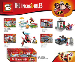 Superman total: 2-4. Playgrounds, gas stations, helicopters, superman cars