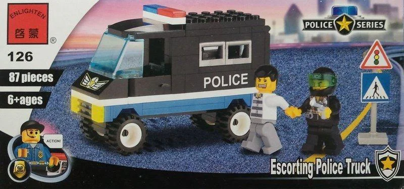 Police: transport police vehicles 启蒙 QMAN/ENLIGHTEN/Keeppley 126 image 1