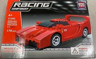 Racing Car: Red Sports Car BRIC TEK 21502 image 2