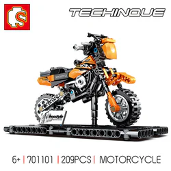 KTM Off-Road Motorcycle Model: Lego Build Toy Car