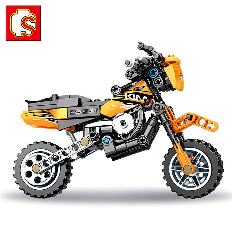 KTM Off-Road Motorcycle Model: Lego Build Toy Car 雷尔娱乐 50009 image 5