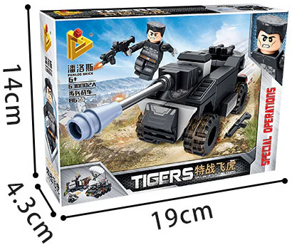 SWAT: 8 small scenes Armoured vehicles 潘洛斯 PANLOSBRICK 630002 image 4