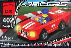 Racing car: Red sports car