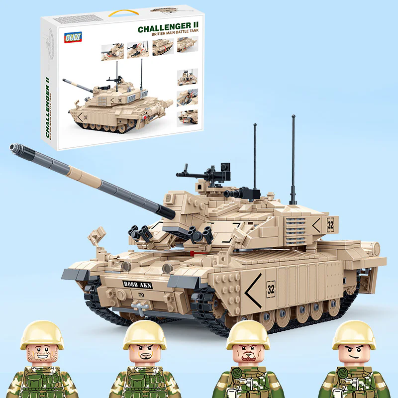 BRITISH CHALLENGER II MAIN TANK 1:28 古迪 GUDI 6108 image 3