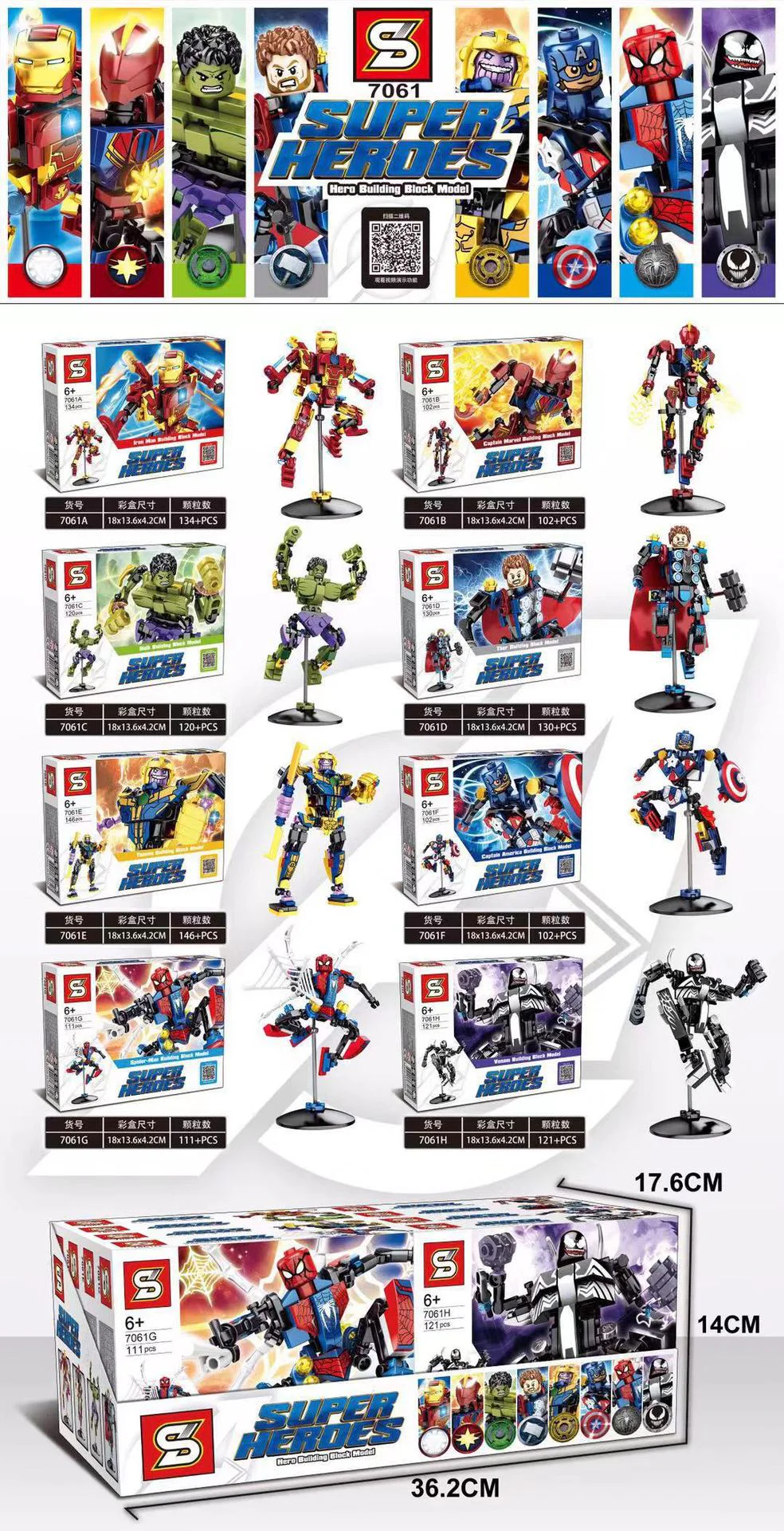 Avengers Character Models: 8 Editions 7061A image 1