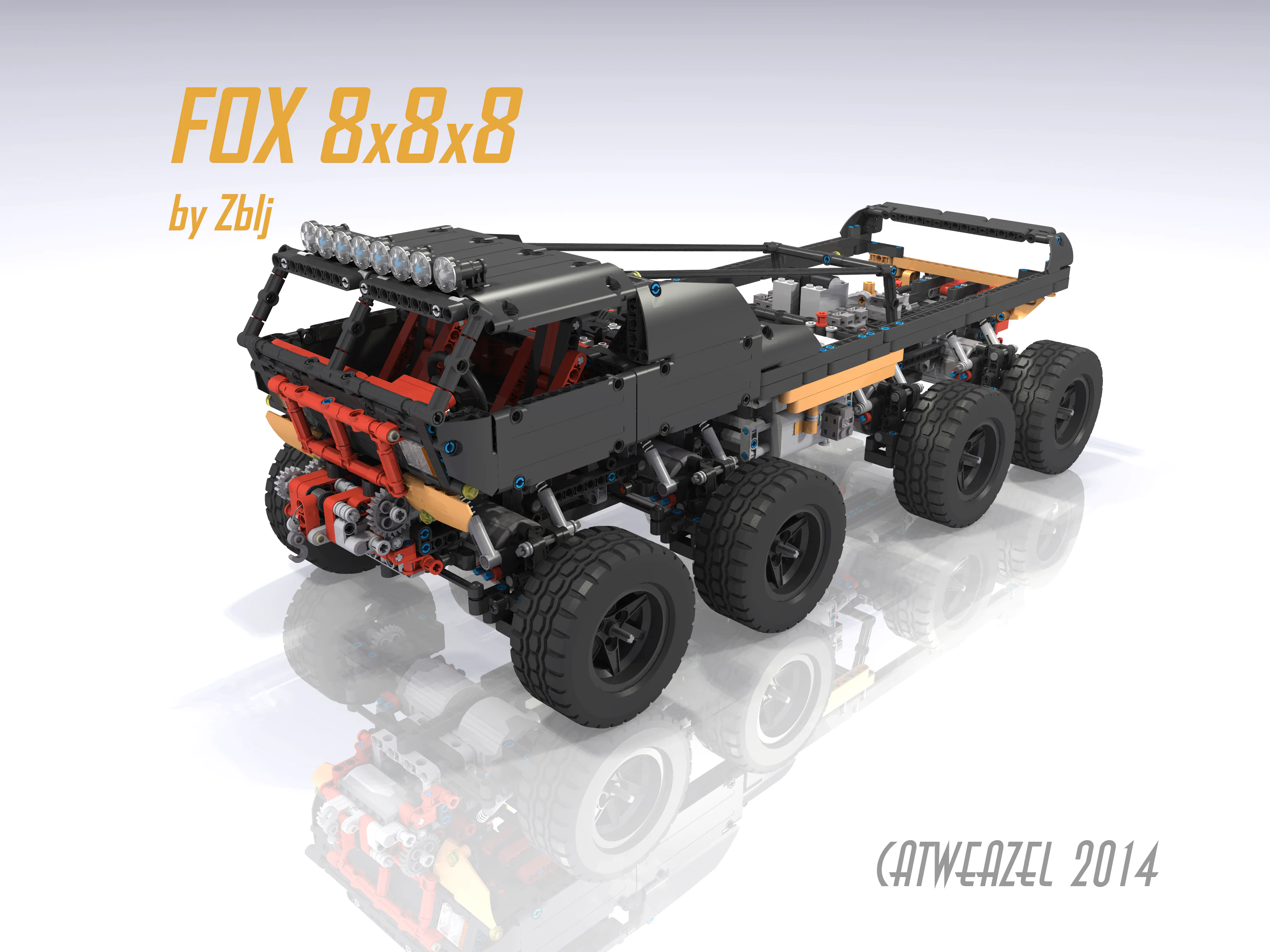 Eight by eight by eight fox. MOC-2180 image 1