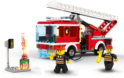 Fire department: ladder fire truck