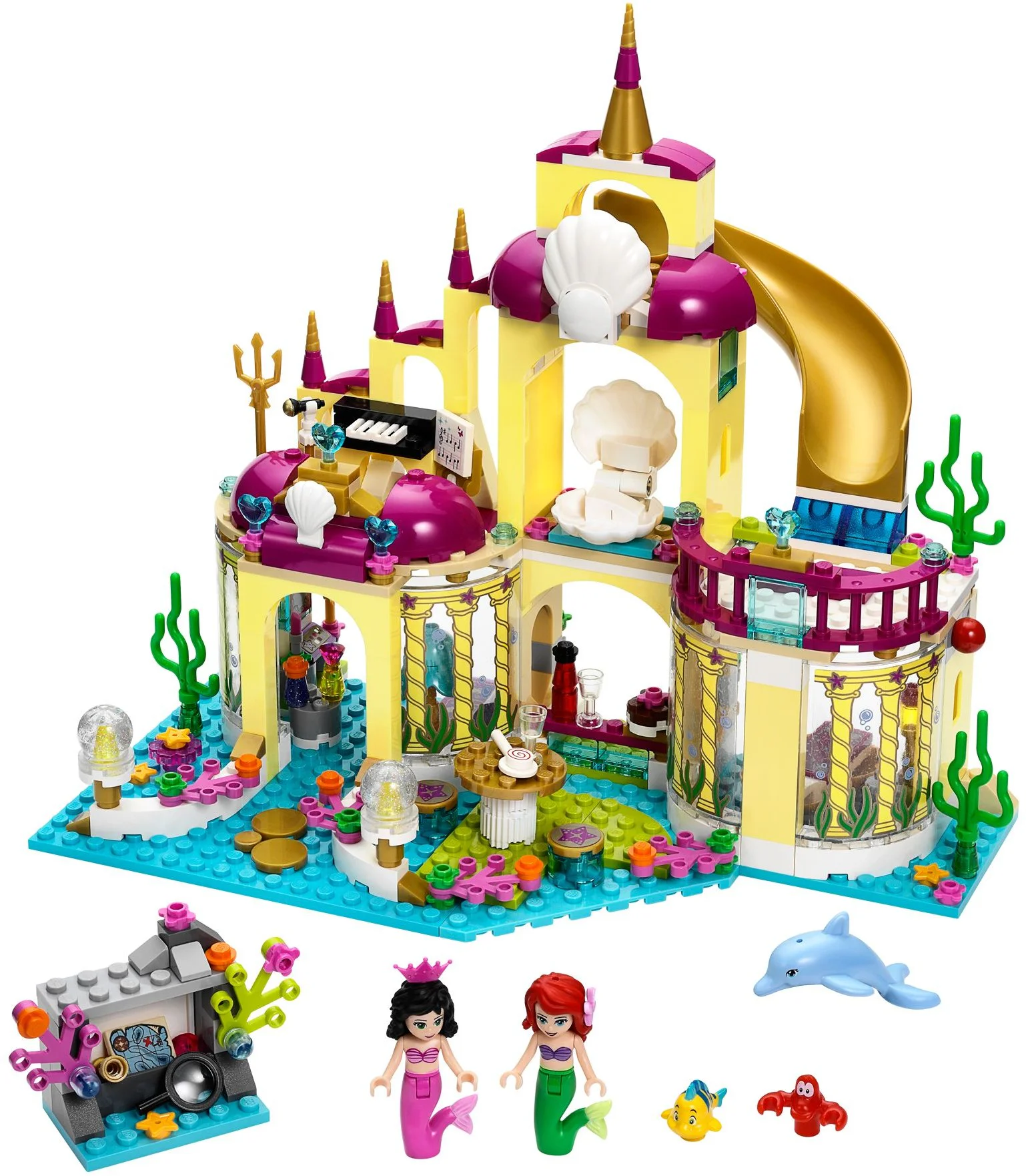The underwater palace of the beautiful mermaid princess Ariel. 杰高JIEGO JG306
