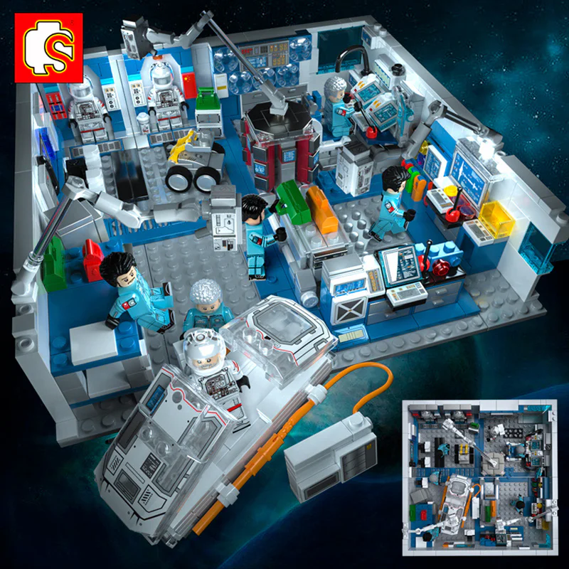 Wandering Earth: Space Station 4-in-1 Circular Corridor, Hibernation Chamber, CIC, Commander's Channel. 森宝 SEMBO 107024