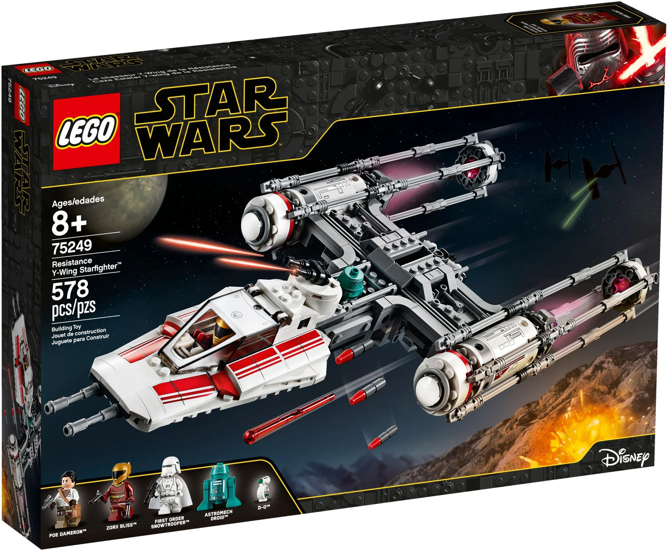 RESISTANCE Y-WING STAR FIGHTER 乐高 LEGO 75249 image 1