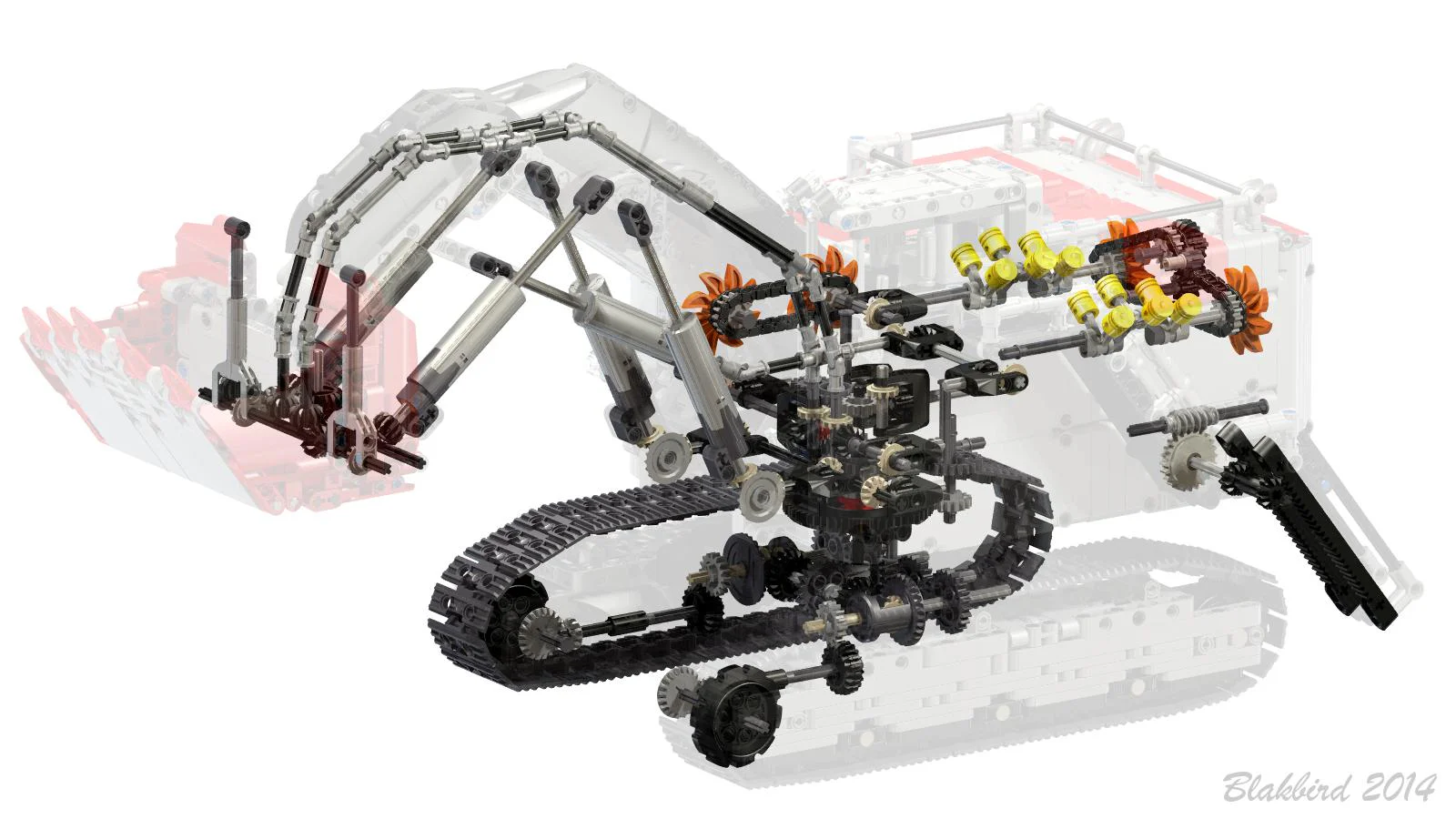 Lie Bo Kai Ri - RH400 Excavator MOC-1874 image 5