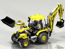 Full power reverse shovel loader