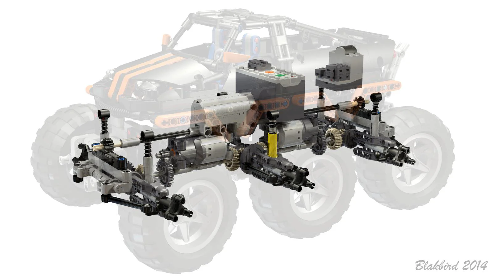 Monster Truck 6x6 MOC-1244 image 1