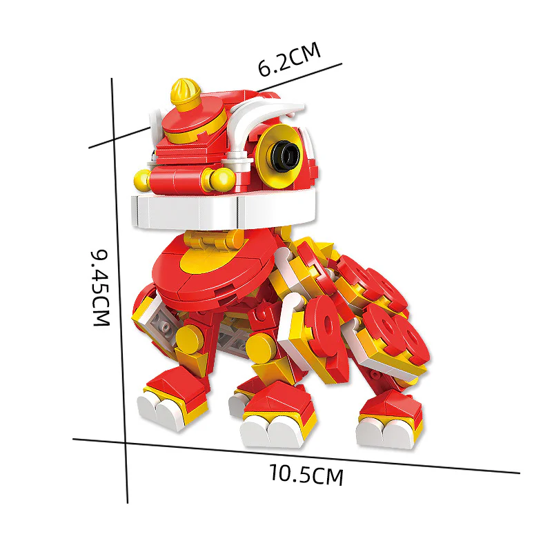 Chinese Wind Series: Wake Lion 筑墨积木 ZhuMo Blocks 12032 image 2