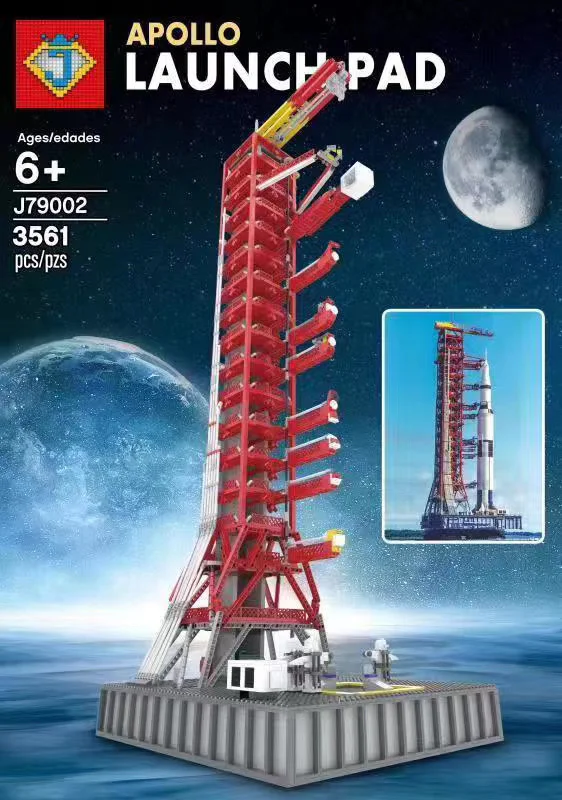 Apolo Saturn V Launch Pad MOC Block M10003 image 2