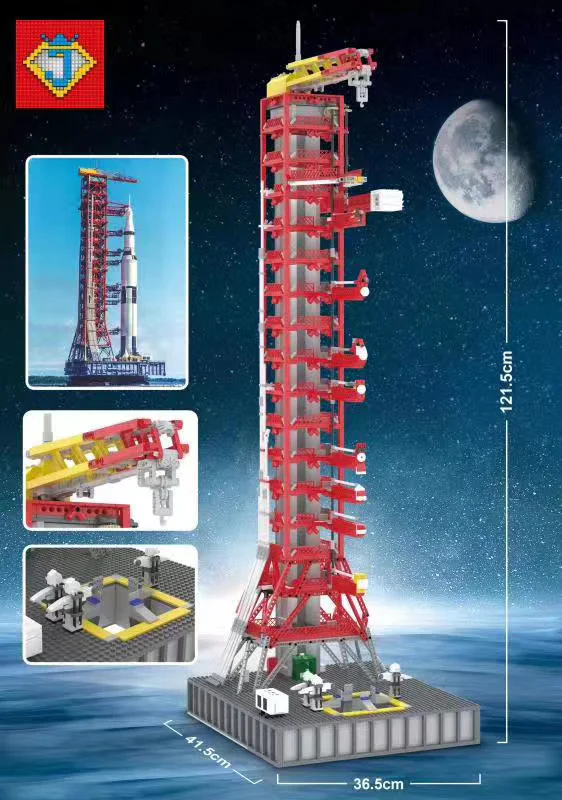 Apolo Saturn V Launch Pad MOC Block M10003 image 5