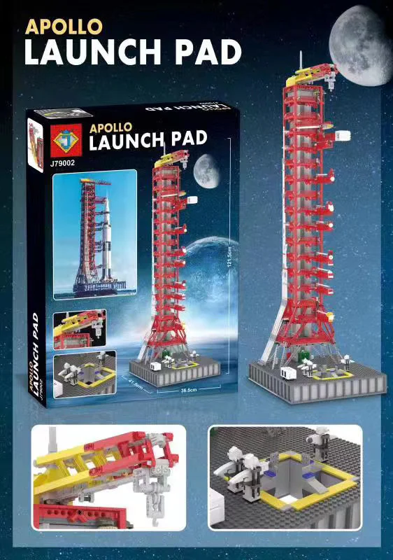 Apolo Saturn V Launch Pad MOC Block M10003 image 14